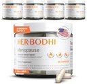 Meno- Menopauza Hormonalne równowagi dla kobiet, Estrogen Soy Isoflavones Suplement menopauzy dla kobiet, Ashwagandha, Black Cohosh Hot Flash Menopauza Relief, nocne poty Relief 300Caps