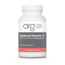 Alergia Research Group Buffered Witamina C - Buforowana Witamina C 100 mg na jedną porcję, Askorbic Acid Powder Kapsułki z kompleksem magnezu wapnia, Zdrowie immunologiczne - 120 Kapsułki