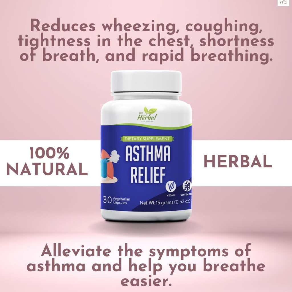 Astma Relief - Supplement Lung Supplement, aby pomóc utrzymać ogólny Płuc & Zdrowie układu oddechowego - 100% Natural Herbal Supplement