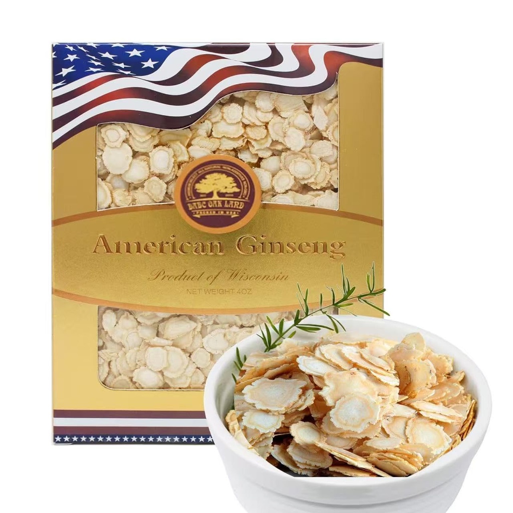 American Ginseng Slices z Wisconsin, DOL American Wisconsin Ginseng Slices Root for Tea, Energia dla mężczyzn Kobiet Mental Health zwiększa odporność, Gluten Free, Biżuteria / Biżuteria Mała runda 1 Pudełko z 4 uncji