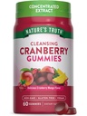 Nature 's Truth Gummies żurawinowy 124; 60 Hrabia 124; Wegan, Non-GMO & Gluten