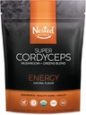Super Zielone Codziennie Zielone Zielone Superfood Proszek - Certyfikowany USDA Organic Green Proszek w / 20 + Całość żywności, Spirulina Proszek, Pszenica i Barley Trawa - Probiotyki, Fiber & Enzymy - Cordyceps, 30 Słupki