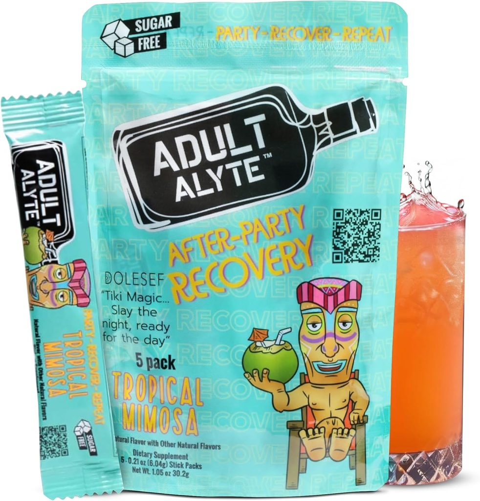 Po pomocy alkoholowej Wellness Witaminy I Przywracanie Lepsze poranki I Dihydromyrycetyna DHM & B Witaminy Kompleks I Antyutleniacze Suplement i wsparcia wątroby I 5 Proszek Stick Drink Pakiety I Tropical Mimosa