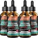2000MG Liposomal Glutation Liquid Drops, Ultra High Absorption, Natural Detoksycation, Immune System & Skin Supprot *, L- Glutathione, Witamina C & Kwas hialuronowy, Kapsułki Alternatywne, 8.08 OZ