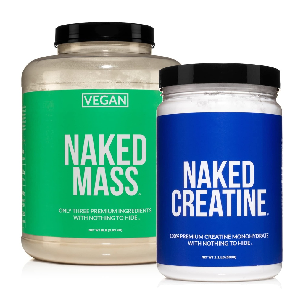 Naked Soyfree Protein Bundle: 8LB Vegan Mass Creatine