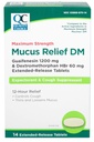Wybór jakości Maksymalna siła Mucus Relief DM, Cough Suppressant i Expectorant, 12 Hour Relief, Guaifenesin 1200 mg i Dextromethorphan HBr 60 mg Extended Release Tablets, 14 Count