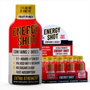 Fruit Punch Extra Siła Energy Shot 12 pk - 260mg Naturalna kofeina B12 B6 - Energetyka i Focus Support - 2 Słupki Sugar Free Zero Calorie Zielona herbata B- Witaminy Electrolytes Vegan - 1.93 fl oz