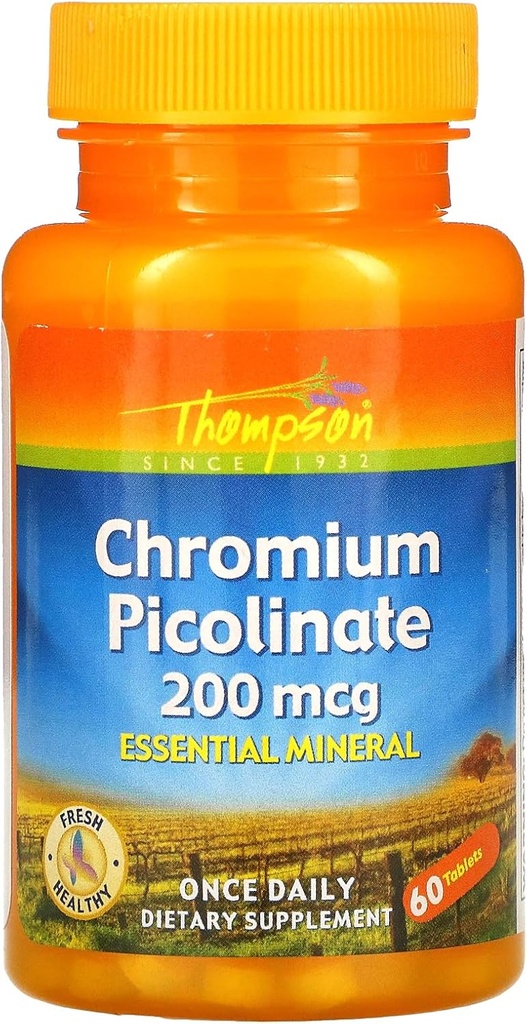 Pikolinian chromu Thompson, 60 tabletek