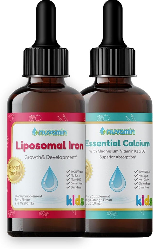 Nuvamin Liposomal Żelazo i Esential Wapnia & Magnezu Bundle