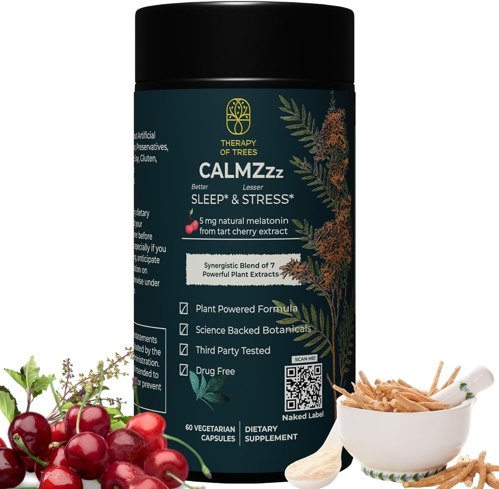 Zaawansowana pomoc w usypianiu z melatoniną i 7 Super Rośliny 124; Non-Habit Forming, 100% Natural Sleep Supplement Amend124; Tylko rośliny nic innego, Natural Sleep Aid dla dorosłych 124; Melatonina 5mg