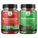 Paleta środków przeciwstarzeniowych Trans Resveratrol i suplement wsparcia dla tarczycy wybiórczego selenu - Natural Joint Support Supplement - Naturalny booster immunologiczny dla dorosłych