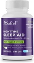 Safrel Nighttime Sleep Aid, Diphenhydramine HCl 25mg XI124; Silne Non Habit- Forming Restful Sleep Support dla mężczyzn i kobiet XI124; Fall Asleep Faster & Wake up Refreshed (1000 Count (Pack of 1), 1000, Count)