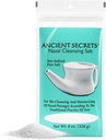 ANCIENT SECRETS Sól oczyszczająca do nosa, niezjonizowana - chlorek sodu klasy USP dla każdego Neti Pot, System nawadniania zatokowego, 8 Oz
