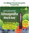 Irwin Naturals płynne Quick- Dostawa Ashwagandha Mind & Body - 10 Liquid- Tuby - zwiększa wydajność fizyczną i psychiczną - One- Per- Day Berry- Citrus aromatyzowany napój