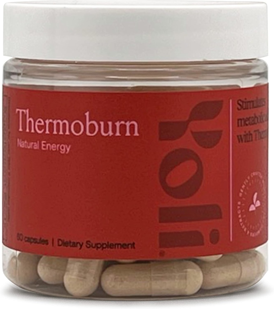 Yoli ® Thermoburn Suplement energetyczny z zielonej herbaty Liść, Guarana, Cholina, Ketony malinowe i Thermo- G Mieszanka proteinowa - Witamina energetyczna, 60 Kapsułki