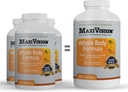 MaxiVision ® AREDS 2 Formuła całego ciała - AREDS 2 Witaminy oka w / Luteina i Zeaksantyna - dla wsparcia plamki żółtej - Suplementy do szczepu oka - 360 Kapsułki (360 Kapsułki 1 butelka)