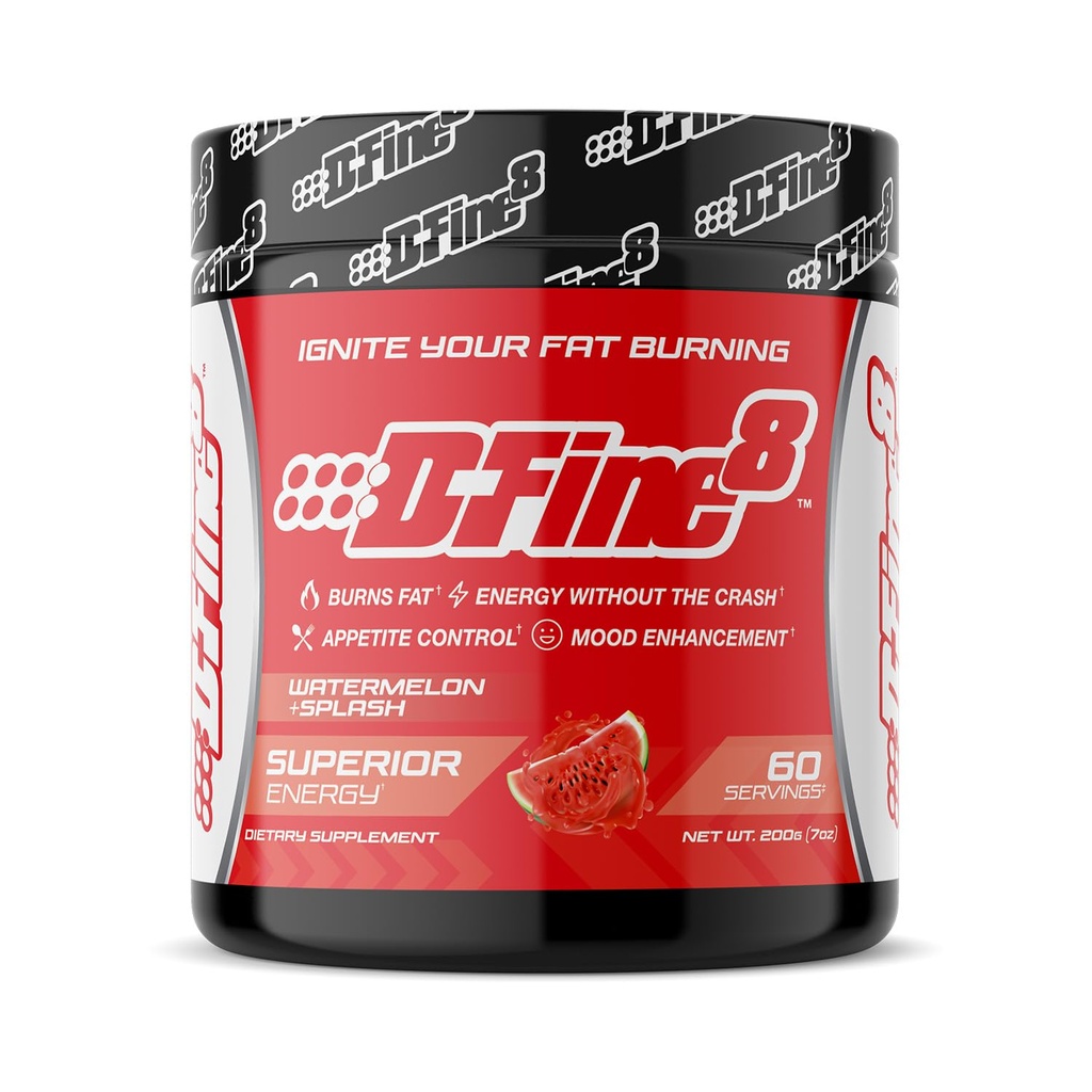 Termogeniczne wstępne ćwiczenia energii proszku i rozdrabniania suplement, Boost energy Mood & Focus, Bez cukru, Zawiera Senactiv, Endurance, 300mg kofeiny, N- acetyl- L- Tyrozyna (Arbuz Splash)