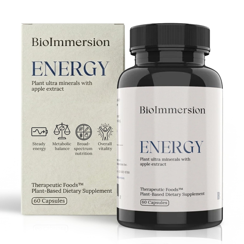 Energia - Ultra Minerały oparte na plantach z Apple Extract for Cellular Vitality & Metabolizm Support - 60 Kapsułek Wegańskich