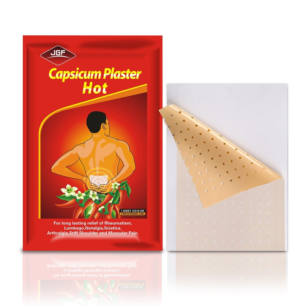Capsaicin Patches, 20 Pack 4.72 "x7.08" Hot Capsicum Patches