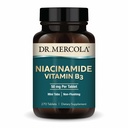Dr Mercola Niacinamid Witamina B3- 50 mg na tabletkę - Podtrzymuje Zdrowie Metaboliczne - Niespłukiwanie - Mini Tabs - Nie-GMO, Gluten- Free & Soy- 270 Servings (270 Tablets)