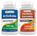 Ekstrakt z karczocha 10000 mg & kurkumina kurkuminowa 1500mg / Podawanie z bioperiną