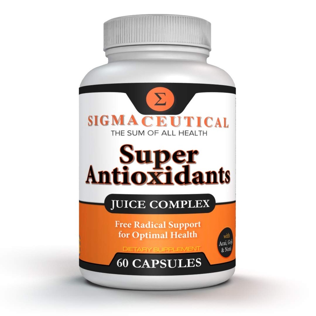 Super przeciwutleniacz Kapsułki - 6 Superfruit Mieszanka z Goji Berry, Acai, Resveratrol dla wsparcia immunologicznego - Zdrowie skóry & Codzienne Wellness - 60 Hrabia Made in USA