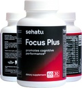 Focus Plus Cognitive Performance Enhancer 124; z N- Acetyl L- Tyrosine, DMAE Bitartrate, GABA, Glutamic Acid Enhancer 124; Wzmacnia Focus, Enhances Memory, Supports Brain Health 124; 60 Hrabia 124; 30 Day Supply