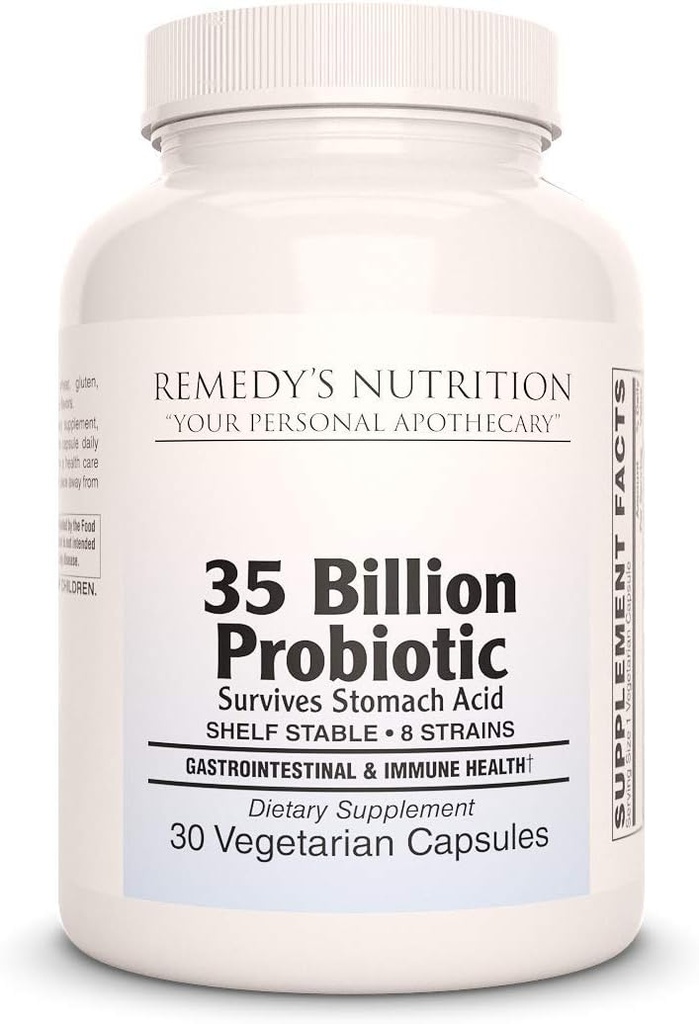 Remedy 's odżywianie Probiotic 35 Miliard 30 kapsułki / Wegan Czapki