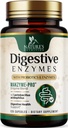 Enzymy trawienne - Super Digestive Multi Enzyme Complex for Bloating & Gut Health Support with Bromelain, Papain, Probiotics & Prebiotics - Wsparcie dla zdrowia kobiet i mężczyzn - 120 Kapsułki