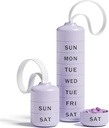 Betife Cute Pill Organizator, Cute Weekly Pill Box for Travel, Cute Daily Pill Case 7 dzień, z 7 dużych stożkowatych komnat, Sturdy ABS Pill Holder do suplementu witaminy medycyna