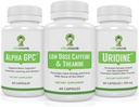 VitaMonk Brain Boost Bundle - Alpha GPC, Uridine, i niskiej dawki kofeina + L- Theanine Duo