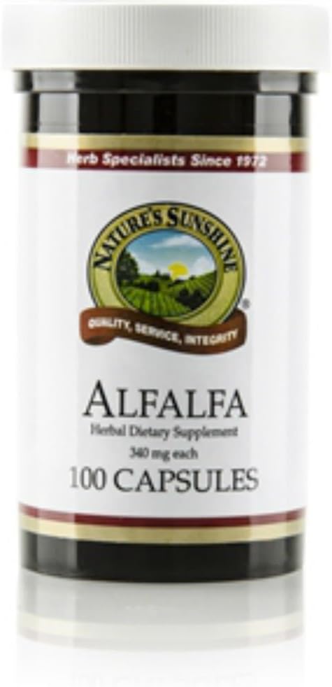 Nature 's Sunshine Alfalfa 100 kapsułki (Opakowanie po 2)