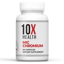 10X Suplementy Chrom MIC - 60 Kapsułki - Zawiera Choline Inositol & L Metionina - Suplementy mineralne do Codziennego Wsparcia Żywieniowego - Chrom, L- Metionina, Suplementy cholinowe