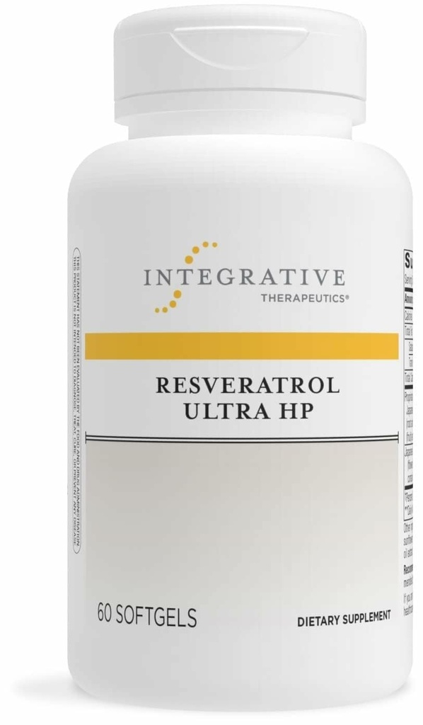 Interaktywna terapia Resveratrol Ultra HP - Heart Health Supplement for Daily Antioksydant Support * - Once- Daily, Non-Soy Softgel - Gluten- Free & Dairy - 60 Softgels (60 Servings)