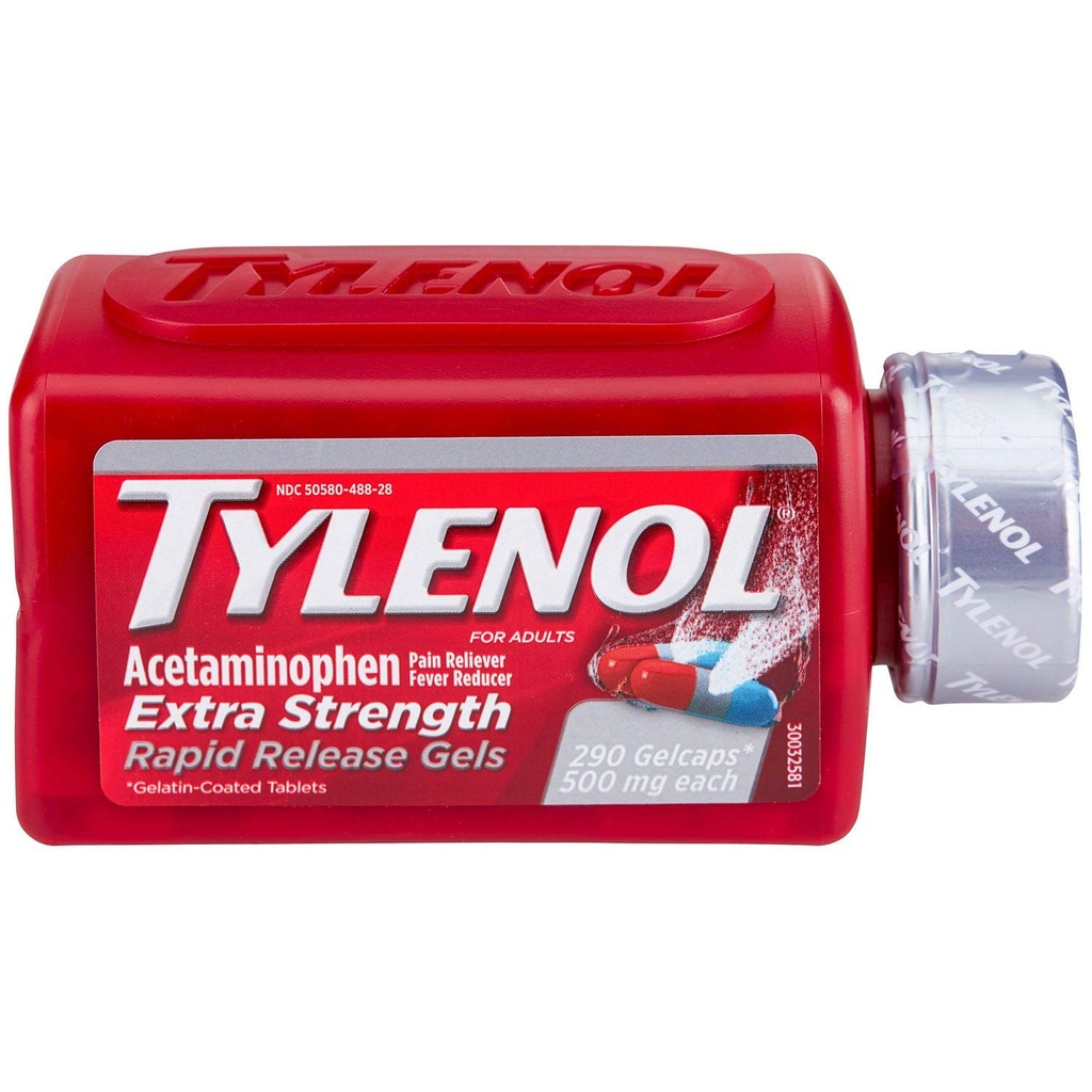 Tylenol żele szybko uwalniające (290 ct.) (2 opakowania)