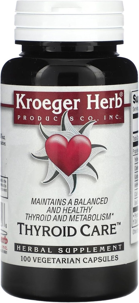 Kroeger Herb Thyroid Care kapsułki, 100 Hrabia