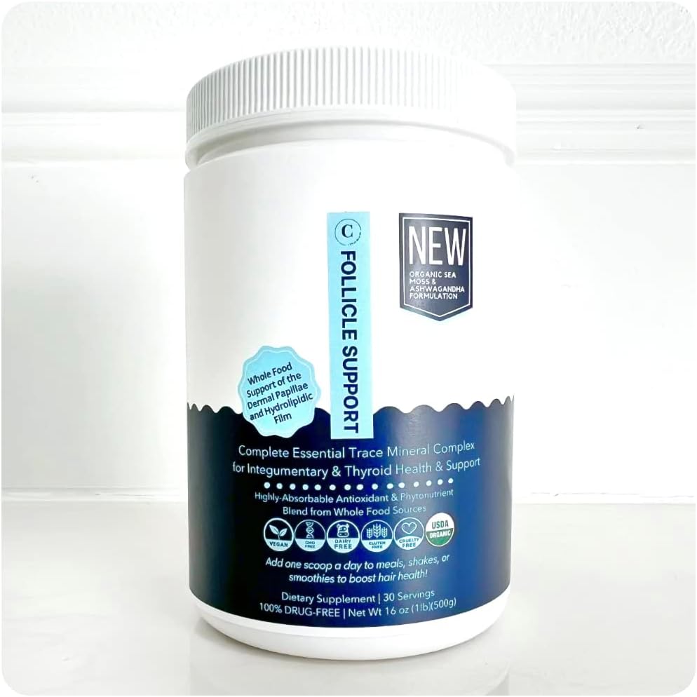 CRISAN Complete Hair Follicle Support Hair Growth Supplement - Sea Moss, Saw Palmetto, Amla i więcej