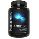 Intelligent Labs 1MG 5-MTHF Metylfolan, 120 Kapsułki, 120 Days Supply, Najlepszy suplement kwasu foliowego wartości jako Quatrefluc, Aktywowany folian, 1MG = 1000mcg, 5 metylotetrahydrofolan
