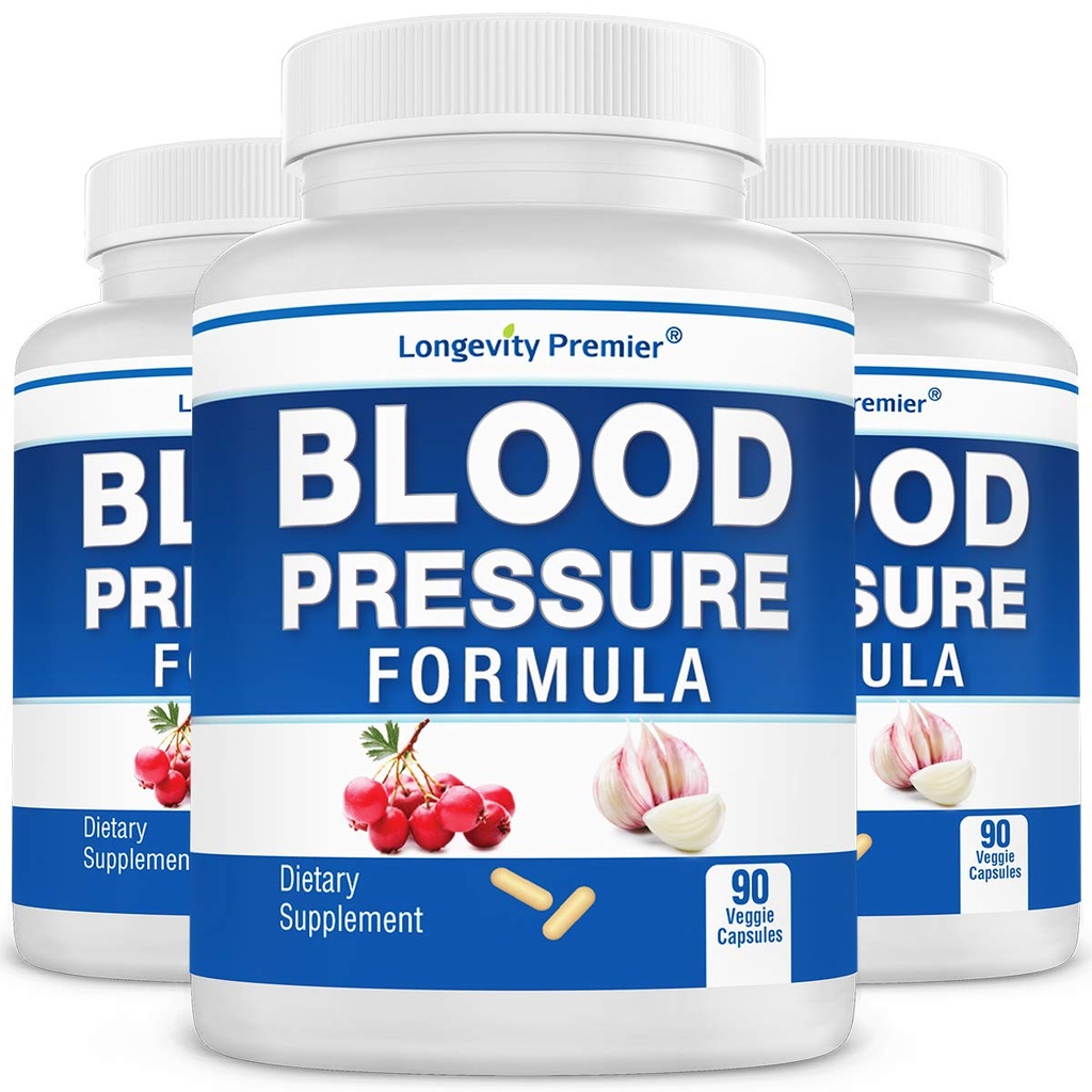 [3- Bottle Value Pack] Longevity Blood Pressure Formula - z 12 + Natural Herbs. Suplement diety