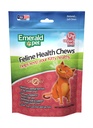 Emerald Pet Feline Health Chews UT Support - Natural Grain Free Tract Health Cat Chews - Cat Urynary Supplements with Cranberry, Chicory Root, and Dandelion Leaf Extract - Made in USA, 2.5 oz