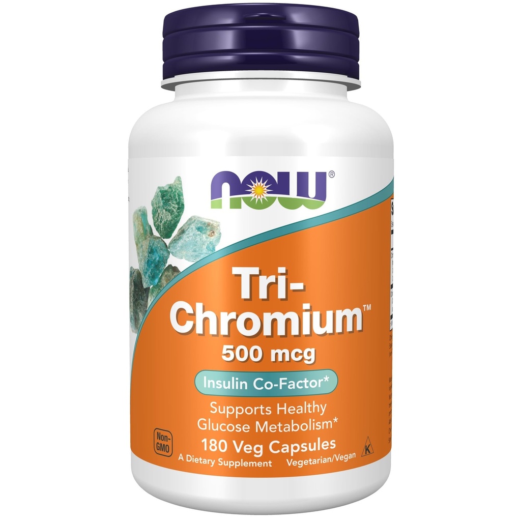 Teraz Foods Supplements, Tri- Chromium ™ 500 µg z cynamonem, Insulina Co- Factor *, 180 kapsułki Veg