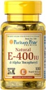 Puritan 's Pride Witamina E 268 mg Mieszane Tokoferole Naturalne wsparcie immunologiczne Pride ®, 400 IU /, 100 Count