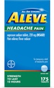Aleve Ból głowy Reliever & Gorączka Reduktor tabletki, Naproxen Sodu, na ból głowy, Medycyna przeciwbólowa dla dorosłych, Ból głowy Ulgi ból, 175 Liczba