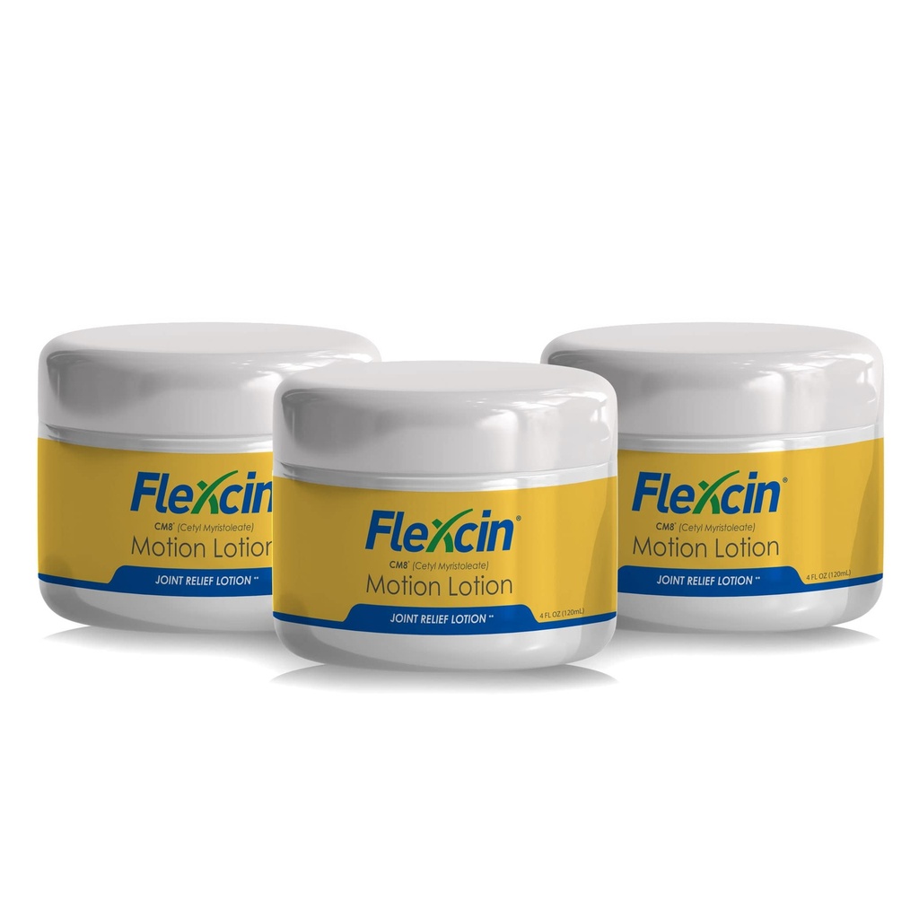 Flexcin z CM8 Motion Lotion 4 oz Jar - 3 opakowania (4oz Jars)