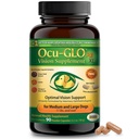 Ocu- GLO PB Suplement Vision dla średnich i dużych psów - Łatwy do podawania mieszanki proszku z luteiną, Omega-3 Kwasy tłuszczowe, ekstrakt z nasion winogron i przeciwutleniacze do promowania zdrowia oczu, 90ct kapsułki w proszku
