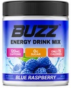 Rano Buzz Energia Drink Proszek - Energy Boost Drink Mix - Bezcukrowa energia z przeciwutleniaczami - Rano Kickstart i Sports Nutrition Endurance Product - 30 Służenia, Niebieski Malina, 8 Ounces