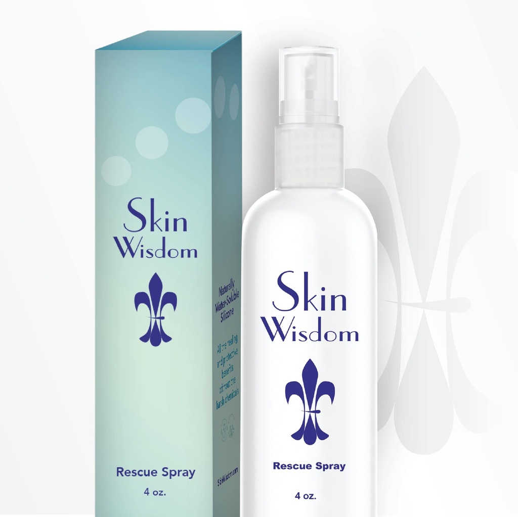 Rescue Spray promuje zdrową skórę z kwasem hialuronowym, Aloe Organic Vera i opatentowana formuła dla wyprysku, Rosacea, zapalenie skóry promieniowaniem, oparzenie słoneczne, wysypka, redukcja bliznowacenia 4 fl oz