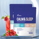 Rozpuszczalny i senny proszek napój Mix Malina L Theanine Ksm- 66 Ashwagandha Magnezu Glicynian Witamina D 3 Suplementy do relaksacji i Focus No Sugar Non GMO