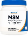 Nutricost Czysty proszek MSM 500 gramów (metylosulfonylometan)