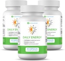 Ben 's Natural Health Daily Energy B- Witamina Complex z TMG i cynku dla energii naturalnej, Stres, Focus & Immune Support, 30 kapsułki, 3 opakowania